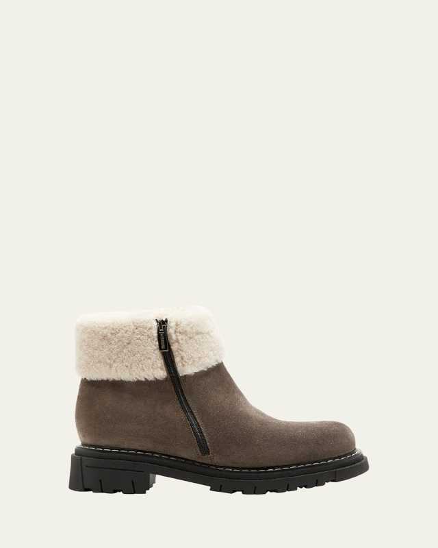 Declan Suede Shearling Winter Booties